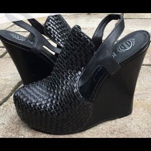 Jeffrey Campbell Last Havana Darian Wedge Sz 8
